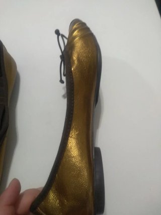 Bailarinas Fosco Marrón y Dorado