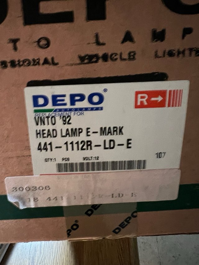 Faro Delantero Derecho Vento '92