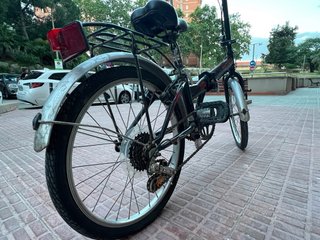 Bicicleta Plegable Negra