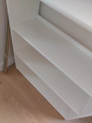 Estantería madera blanca