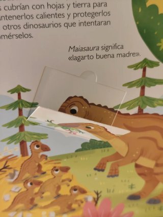 LIBRO INFANTIL "DINOSAURIOS", Solapas interior.