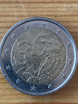Moneda 2€ España 35 años Erasmus 1987-2022