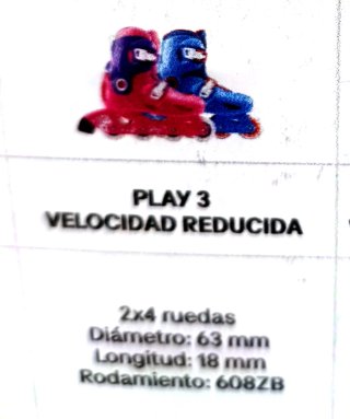 Patines Oxelo Play 3, Rosas ,Talla 30-32 más Prote