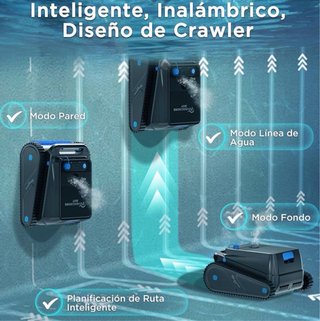 Robot Limpiafondos Piscina EVERCROSS 5100mAh