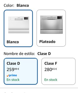 Lavavajillas Comfee Compacto 6 Cubiertos Blanco