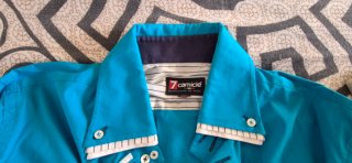 Camisa elegante 7 camicie azul