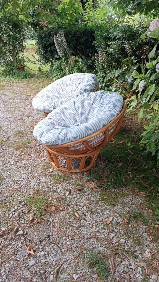 Sillones mimbre interior exterior con colchon