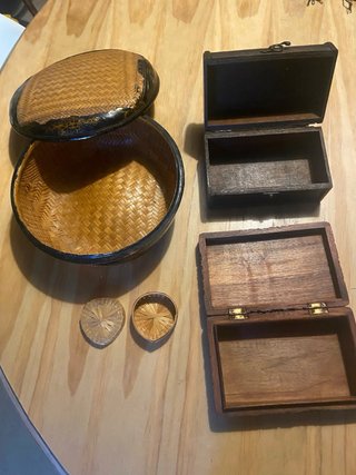 Lote Cestas y Cajas Decorativas
