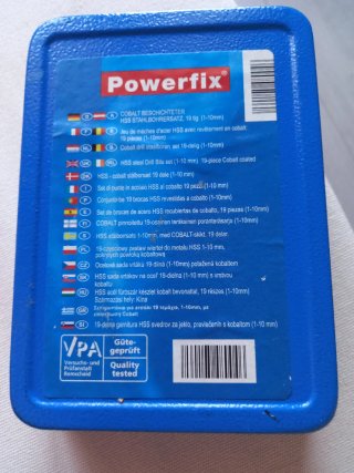 Juego brocas Powerfix Acero