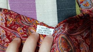 Paisley/Kimono hecho en India (Cachemir)