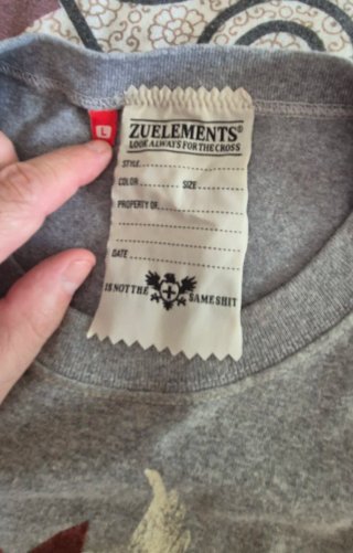 Camiseta Zuelements Hombre Gris Manga Larga
