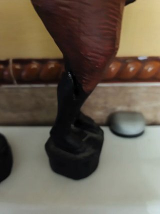 Figuras de madera guerreros africanos,vintage.