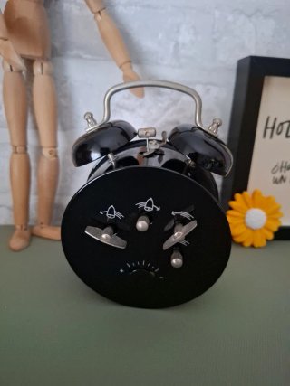 Reloj Despertador Vintage Ikea Negro