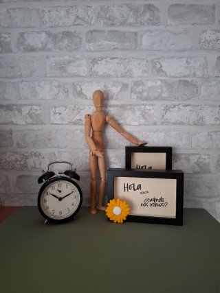 Reloj Despertador Vintage Ikea Negro