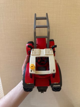 Tractor Playmobil Rojo con Pala