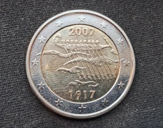 Moneda Finlandia 2007 Independencia Finlandia
