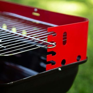 AKTIVE Barbacoa carbón portátil acero