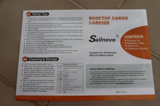 Cofre Techo Sailnovo 580L Nuevo