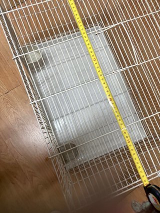 Jaula para conejos blanca