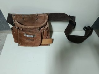 Bolsa de herramientas de carpintero de cuero