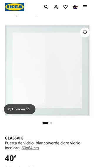 Puerta de vidrio IKEA GLASSVIK