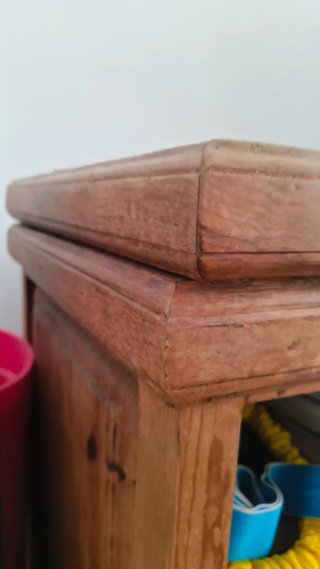 Mueble TV madera estilo colonial