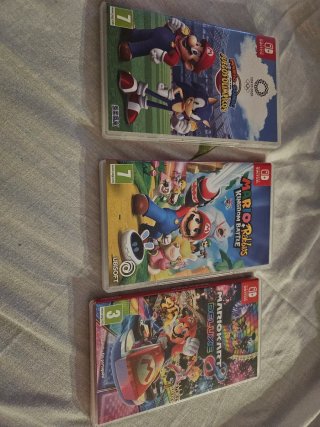 Mario kart 8 delux.Mario i sonic.Mario+rabbids.