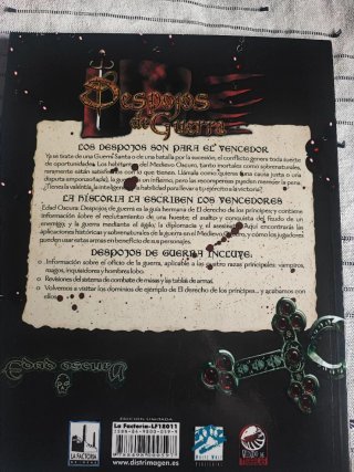 DESPOJOS DE GUERRA, GUIA VAMPIRO EDAD OSCURA