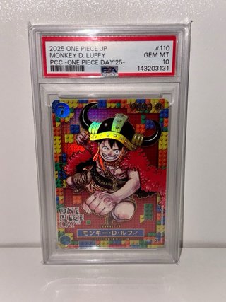 One Piece PSA 10 Monkey D. Luffy #110