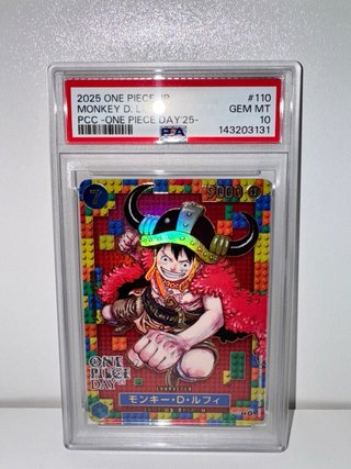 One Piece PSA 10 Monkey D. Luffy #110