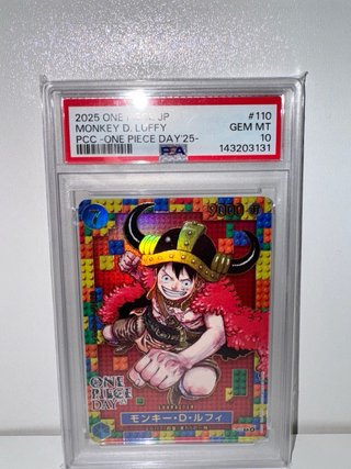 One Piece PSA 10 Monkey D. Luffy #110