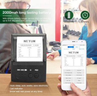 Impresora Térmica Bluetooth NETUM