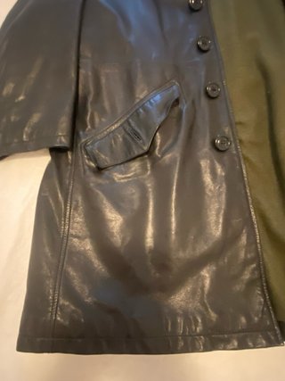 Giacca in pelle Armani Jeans nera