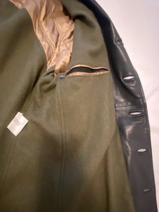 Giacca in pelle Armani Jeans nera