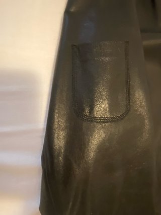 Giacca in pelle Armani Jeans nera