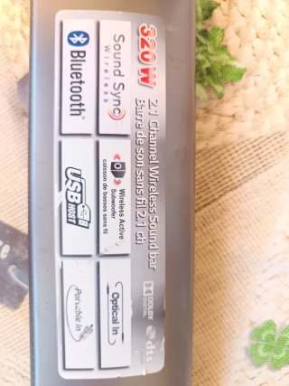 Barra de Sonido LG con Subwoofer Inalámbrico,