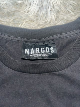 T-shirt Narcos Uomo Taglia L Nera