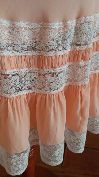 Vestido de seda antiguo.