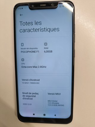 Xiaomi POCOPHONE F1 negro 128GB + 6GB