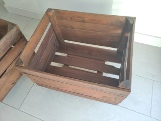 Cajas de madera antiguas para decoración rustica