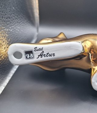 Pantera Cerámica Vintage Oro Estil Artur