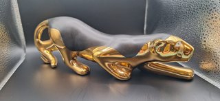 Pantera Cerámica Vintage Oro Estil Artur