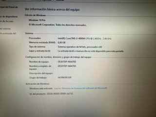 Portátil Intel i3 8GB RAM 120GB SSD