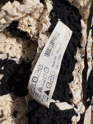 Vestido Massimo Dutti crochet rayas