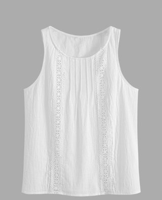 Blusa sin mangas de Algodón