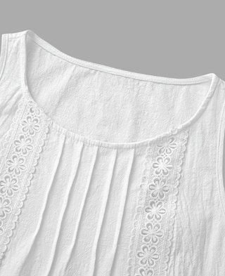 Blusa sin mangas de Algodón
