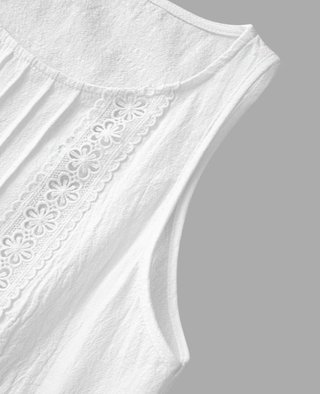 Blusa sin mangas de Algodón