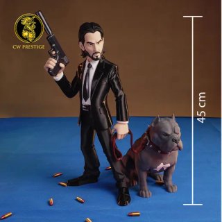 Figura John Wick con Pitbull