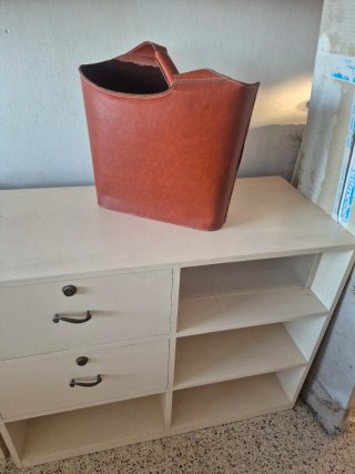 Muebles de escritorio de madera, estilo vintage.
