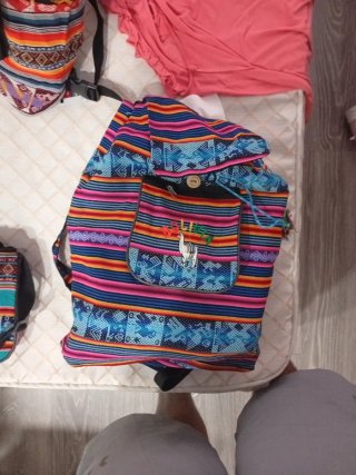 Mochilas estilo étnico multicolor